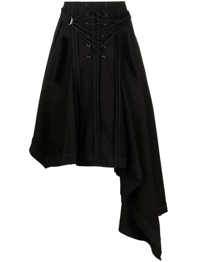Monse Monse レースアップ アシンメトリースカートの商品画像