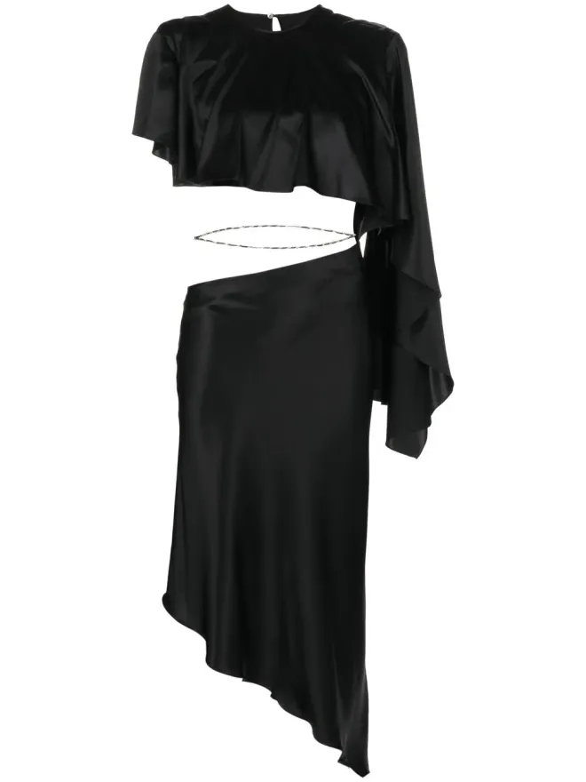 Materiel Materiel アシンメトリックシルクドレスの商品画像