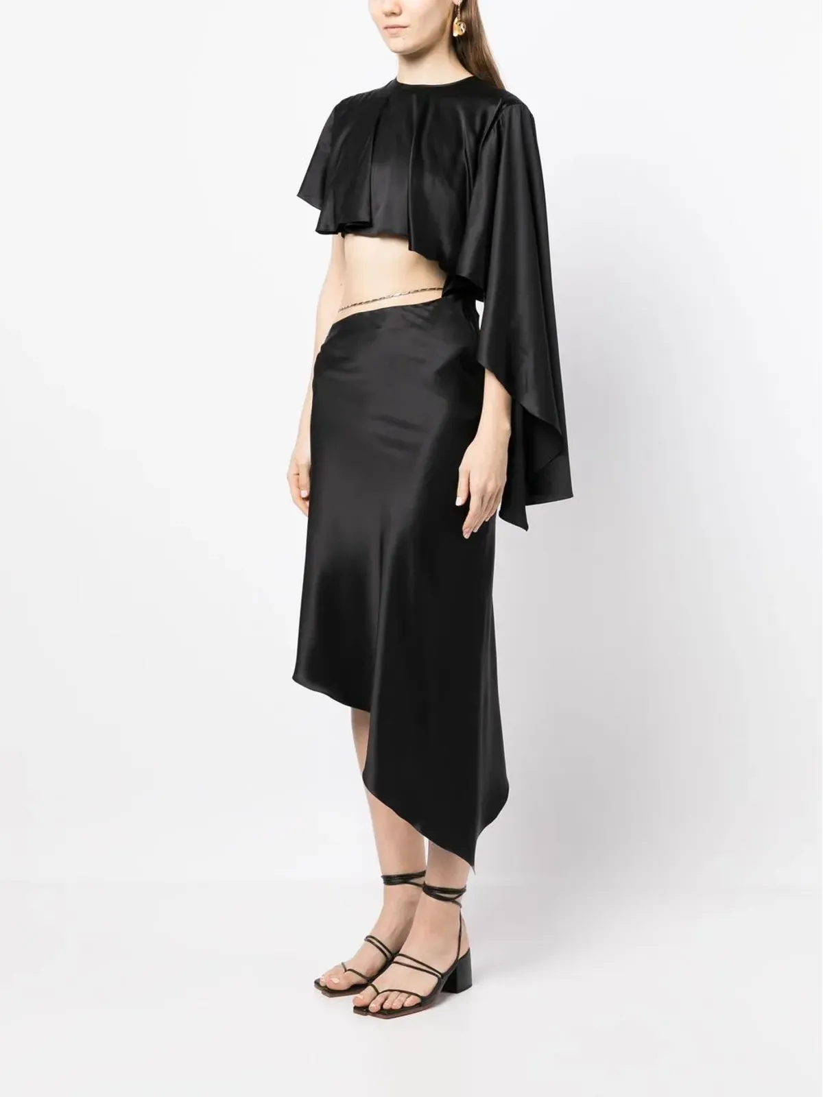 Materiel アシンメトリックシルクドレス - 画像3