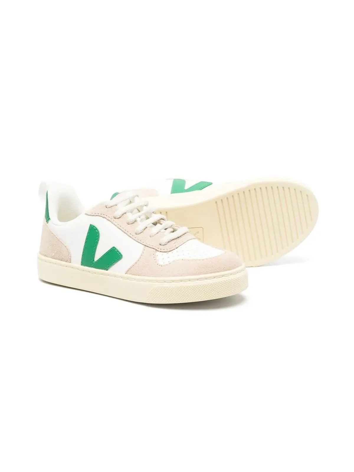 VEJA Kids スエードパネル レースアップスニーカー - 画像2