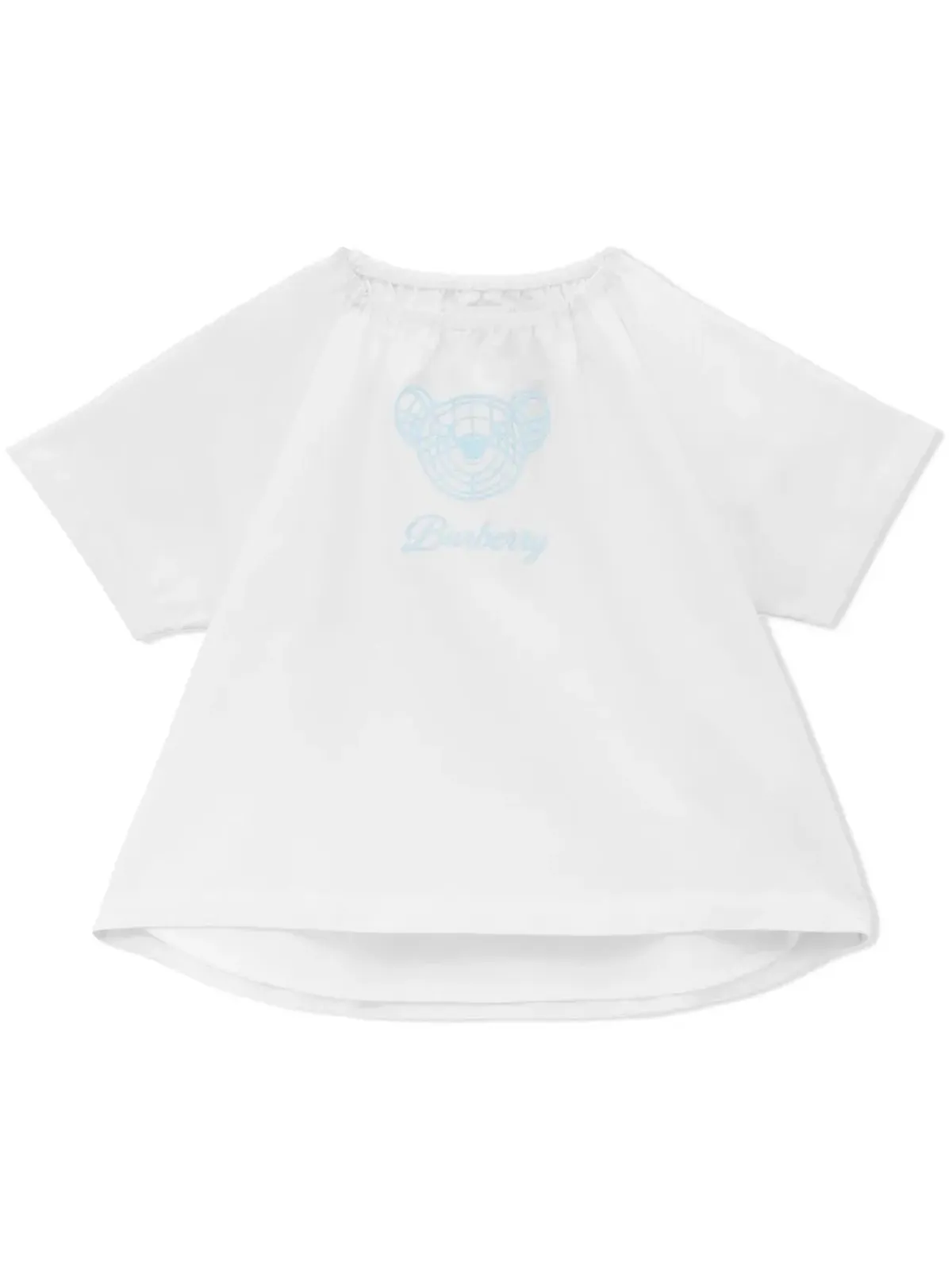 Burberry Kids トーマスベアプリント コットンシルク ブラウス - White - 画像1