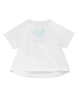 Burberry Kids トーマスベアプリント コットンシルク ブラウス - White - サムネイル1