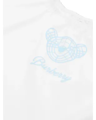 Burberry Kids トーマスベアプリント コットンシルク ブラウス - White - サムネイル3