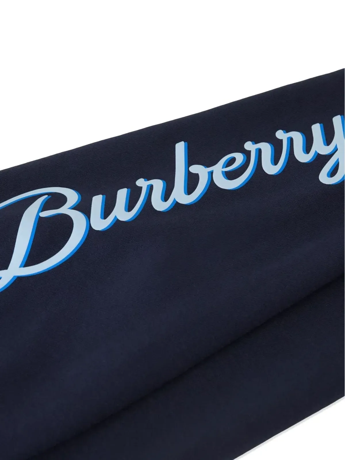 Burberry Kids ロゴスクリプトプリント トラックパンツ - ブルー - 画像3