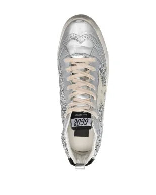 Golden Goose グリッター入りハイトップスニーカー - シルバー - サムネイル4