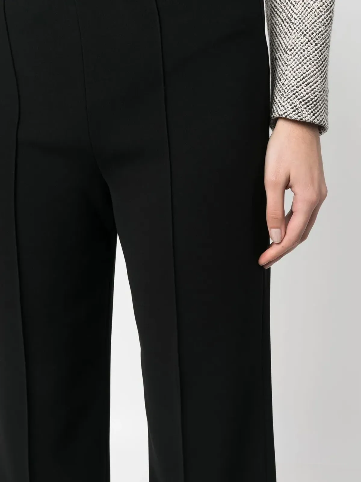 S Max Mara クロップド ピンタックディテール パンツ - 画像5