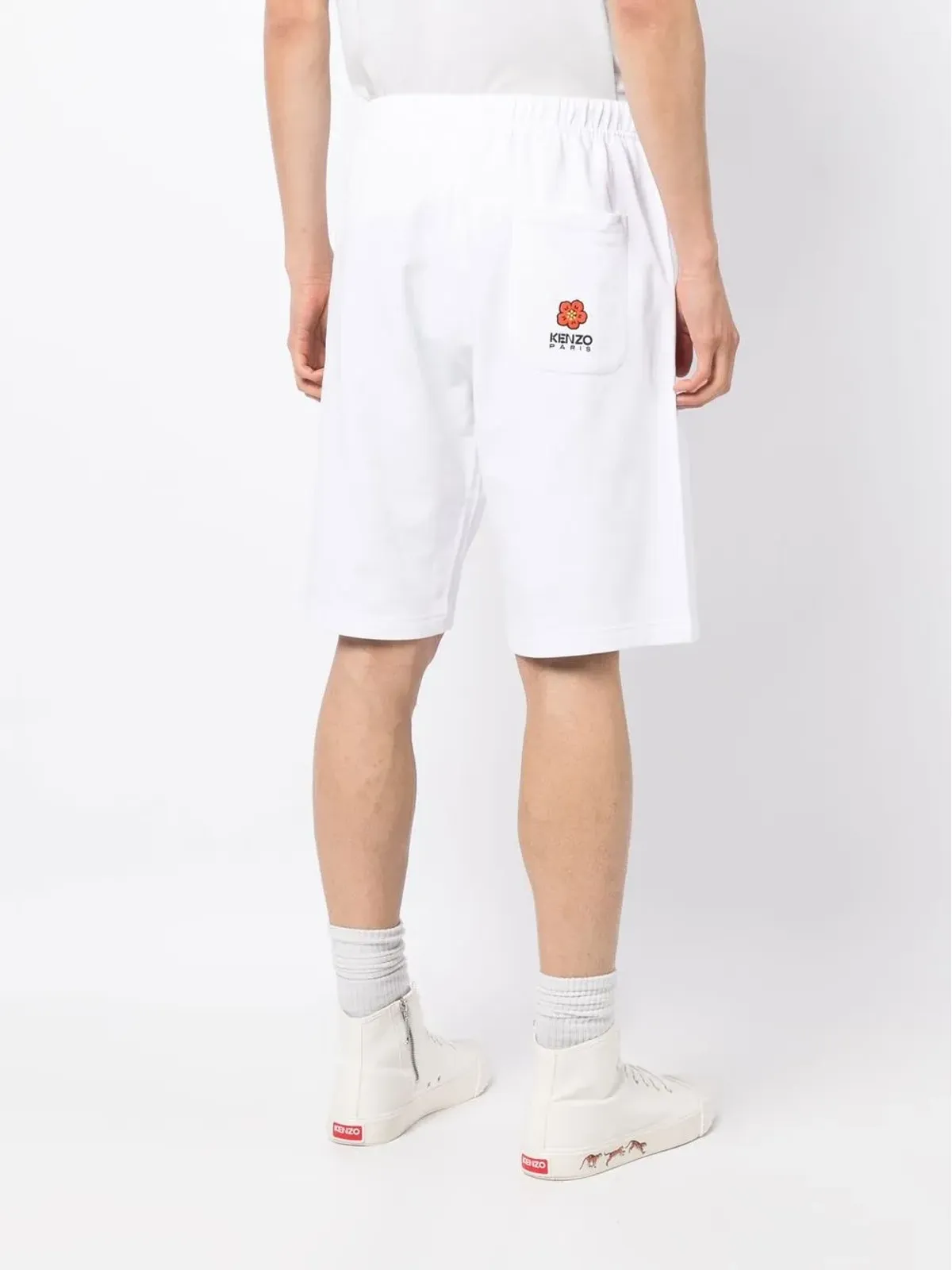 Kenzo 刺繍ロゴ トラックショーツ - ホワイト - 画像4