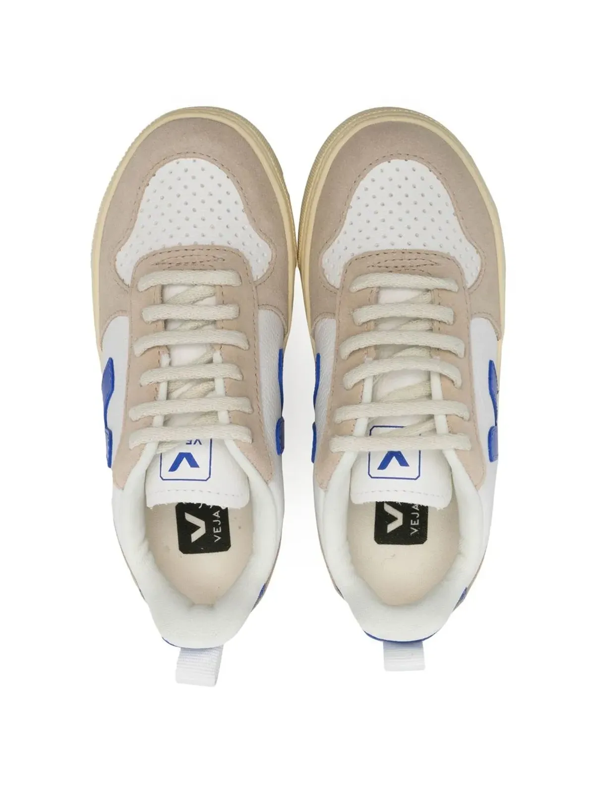 VEJA Kids ロゴパッチ レザー スニーカー - White - 画像3