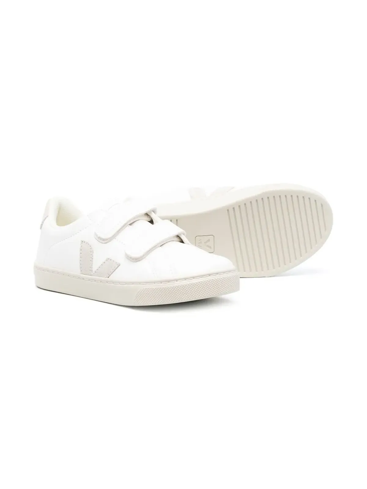 VEJA Kids タッチストラップ付きカーフレザーシューズ - 画像2