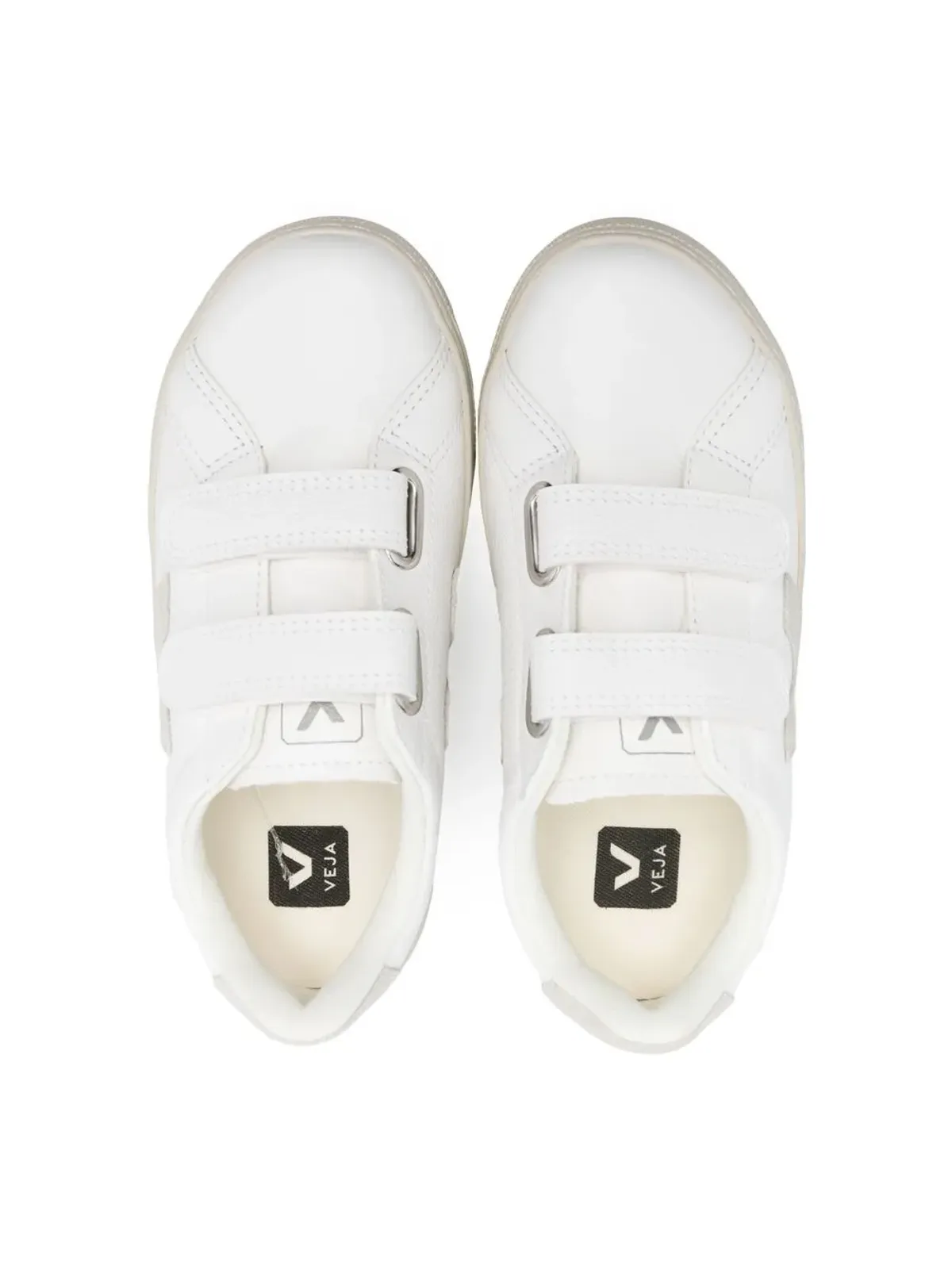 VEJA Kids タッチストラップ付きカーフレザーシューズ - 画像3
