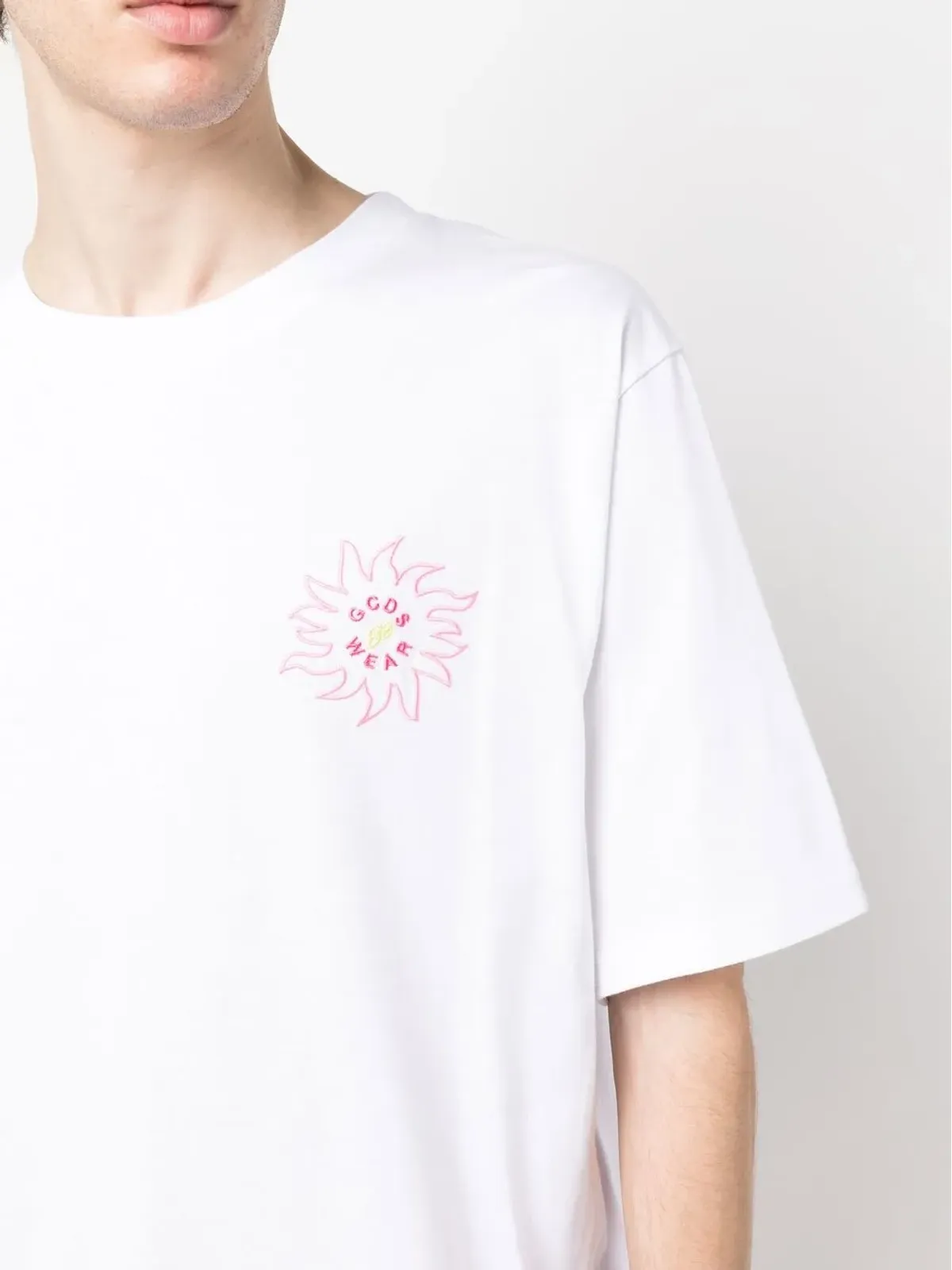 GCDS 後ろロゴプリントTシャツ - 画像5