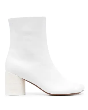 MM6 Maison Margiela アナトミック70mm レザー ブーツ - ホワイト - サムネイル1