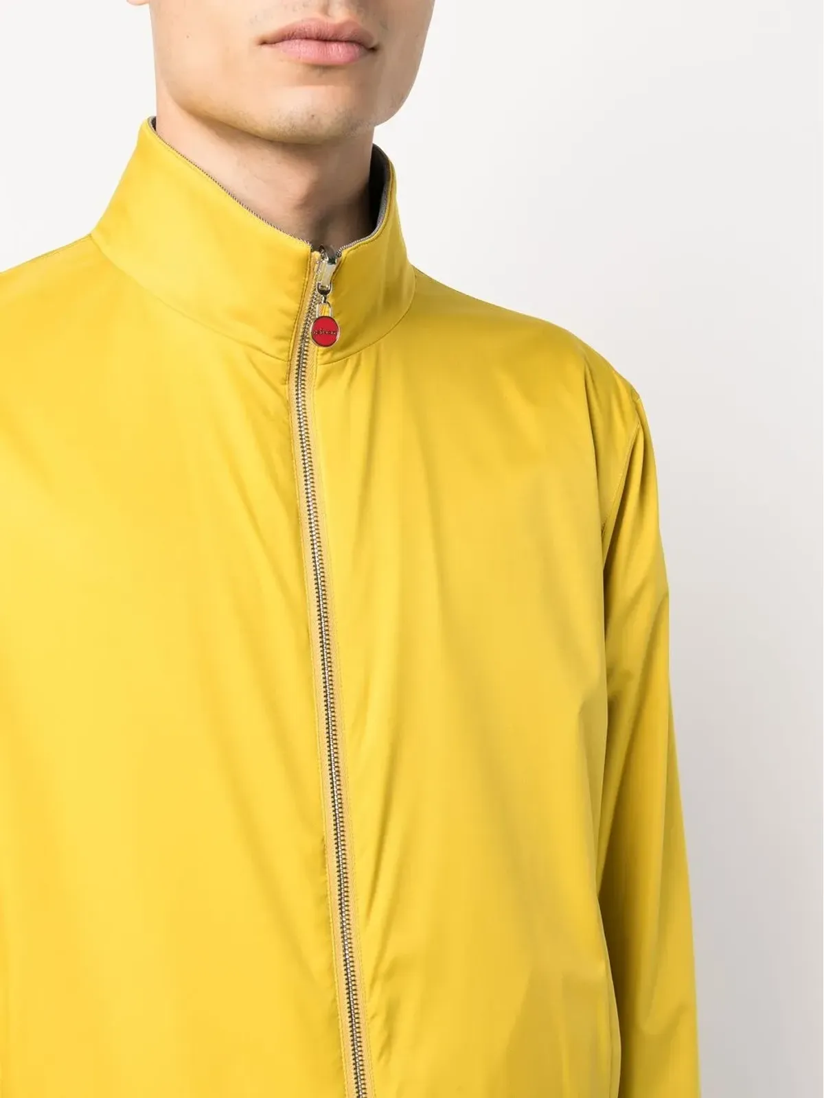 Kiton ファネルネック ボンバー ジャケット - 画像5
