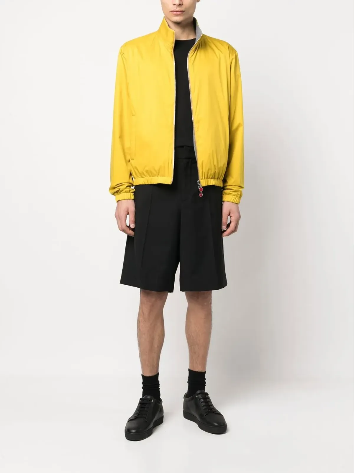 Kiton ファネルネック ボンバー ジャケット - 画像2