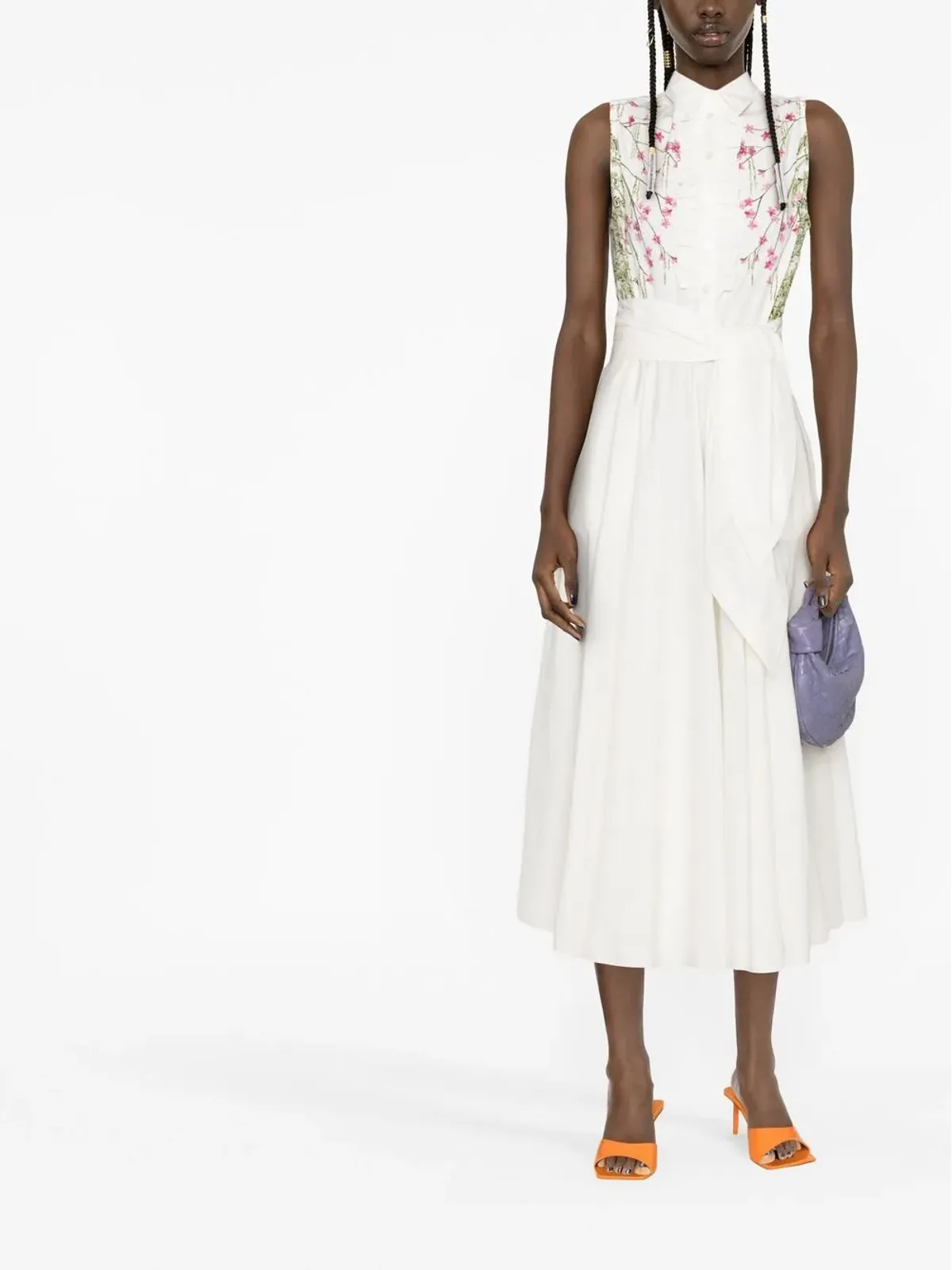 Giambattista Valli Ramage ベルト付き ノースリーブ ドレス - 画像2