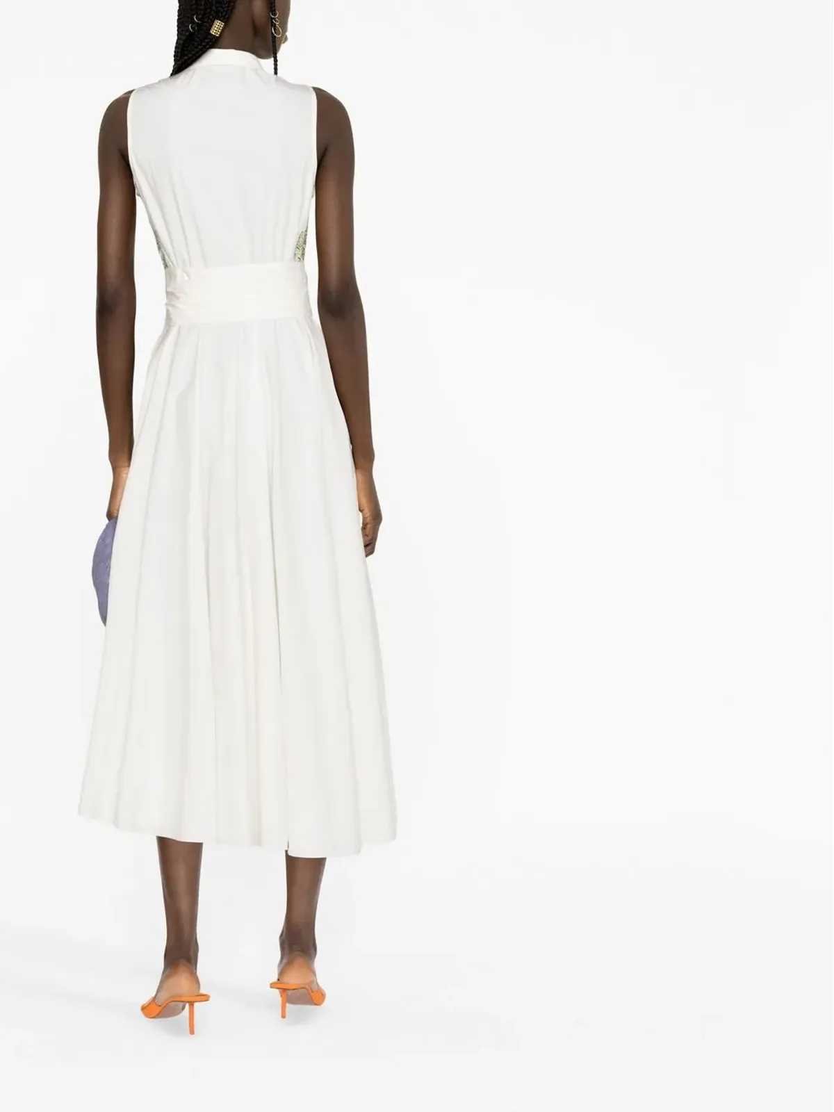 Giambattista Valli Ramage ベルト付き ノースリーブ ドレス - 画像4