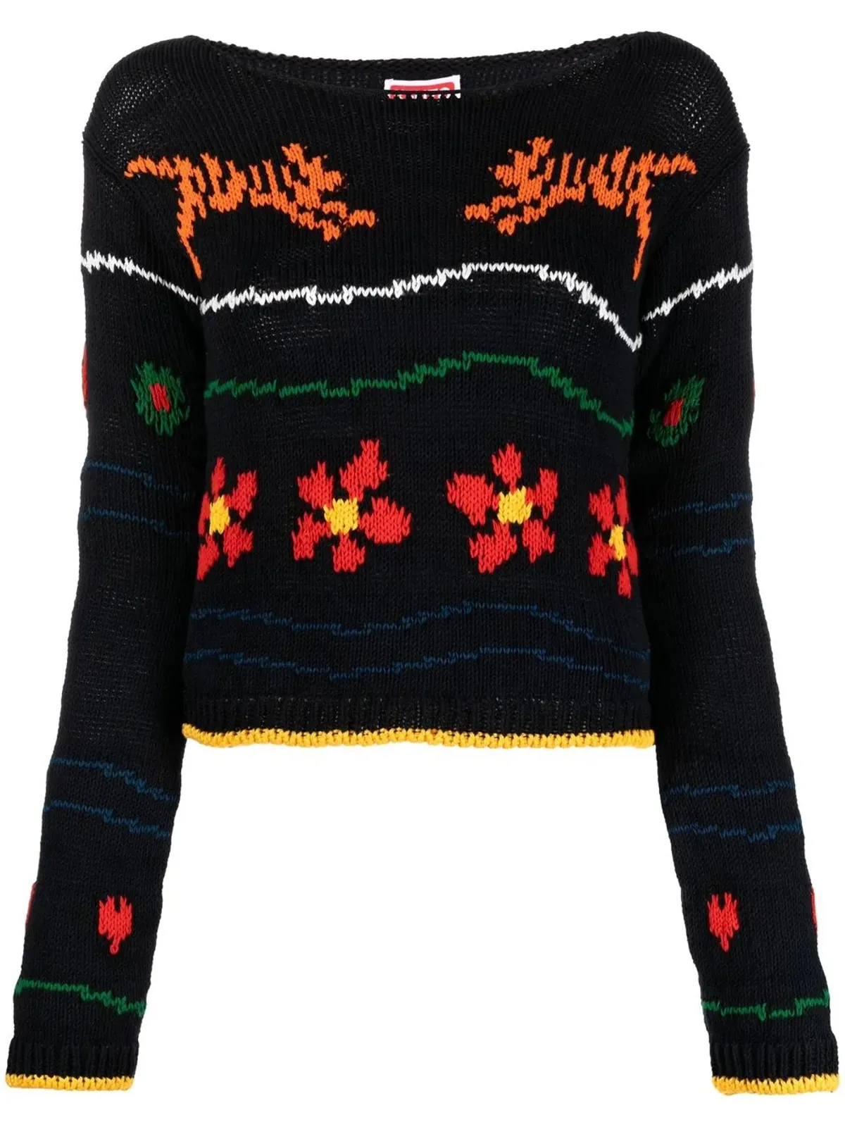 Kenzo インターシャ編みデザイン ジャンパー - 画像1