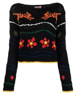 Kenzo インターシャ編みデザイン ジャンパー - サムネイル1