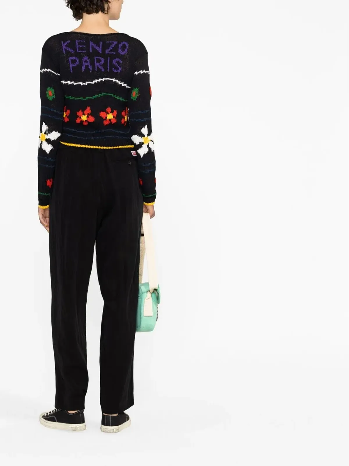 Kenzo インターシャ編みデザイン ジャンパー - 画像3