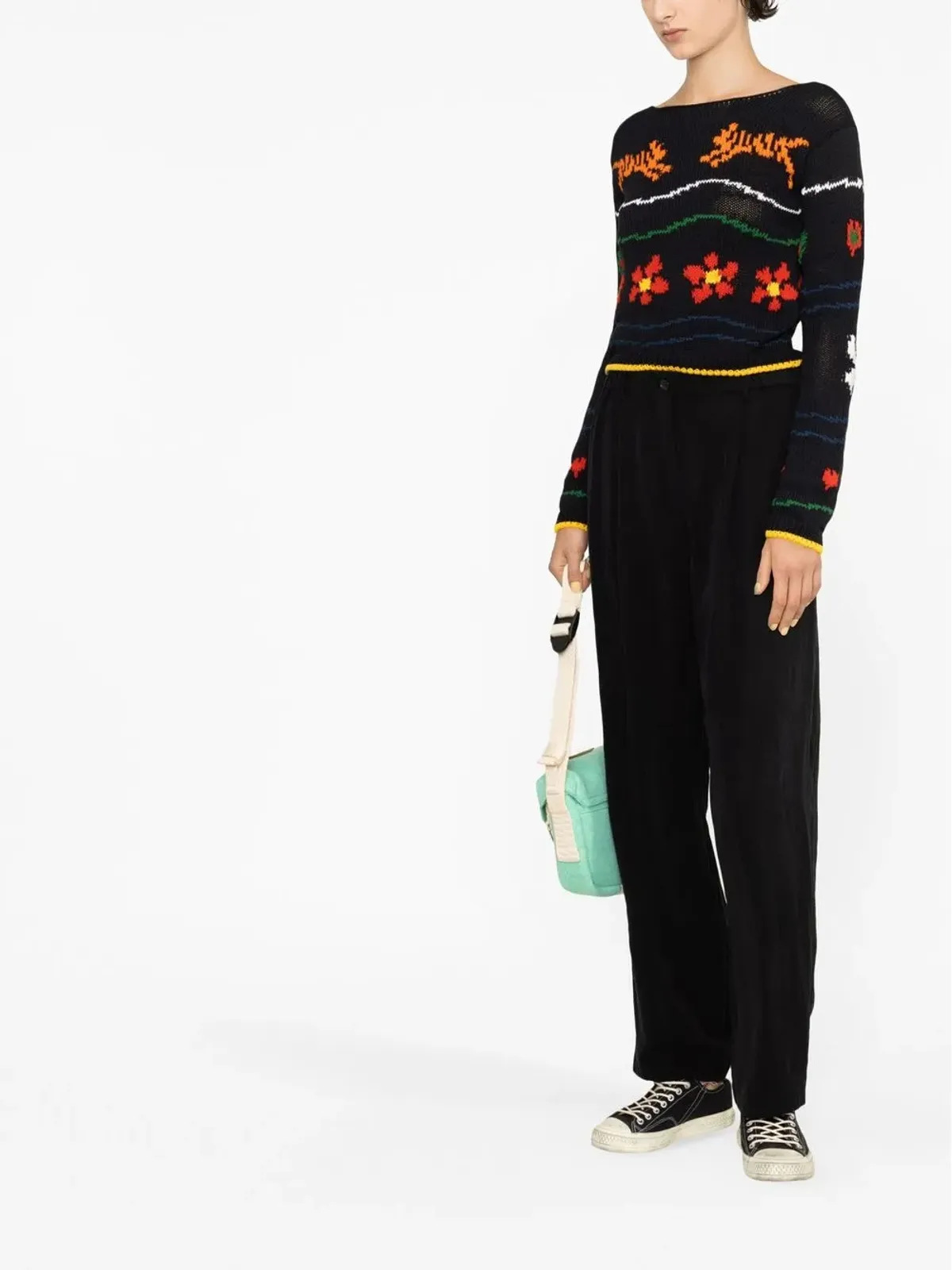 Kenzo インターシャ編みデザイン ジャンパー - 画像4