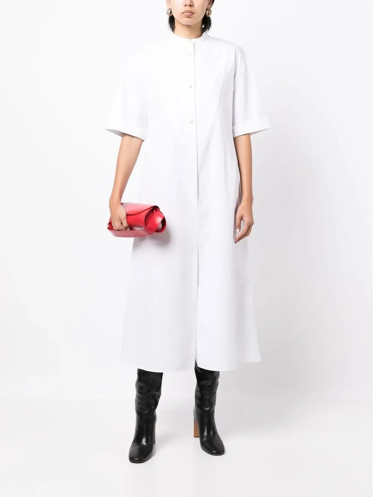 Jil Sander コットンシャツドレス - 画像2