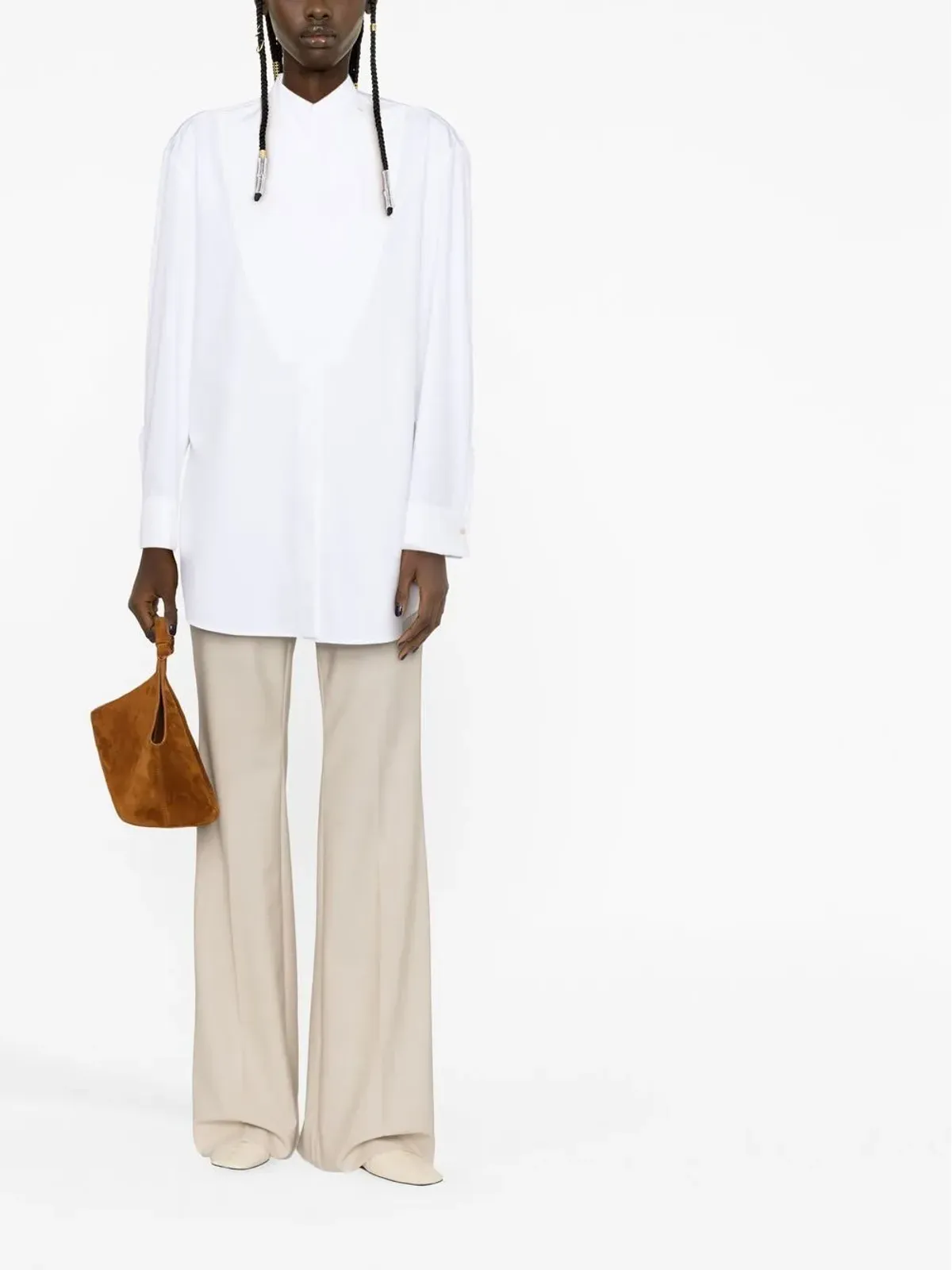 Jil Sander ラップデザイン コットンシャツ - 画像2