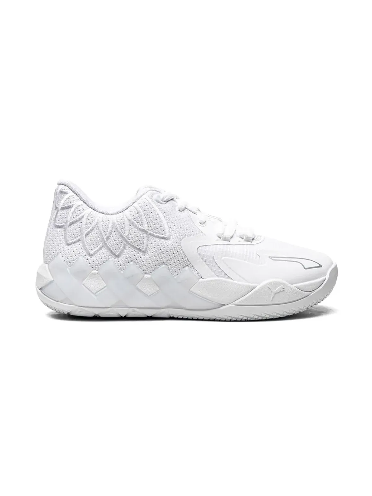 Puma Kids Mb.01 Low トリプルホワイト スニーカー - 画像2