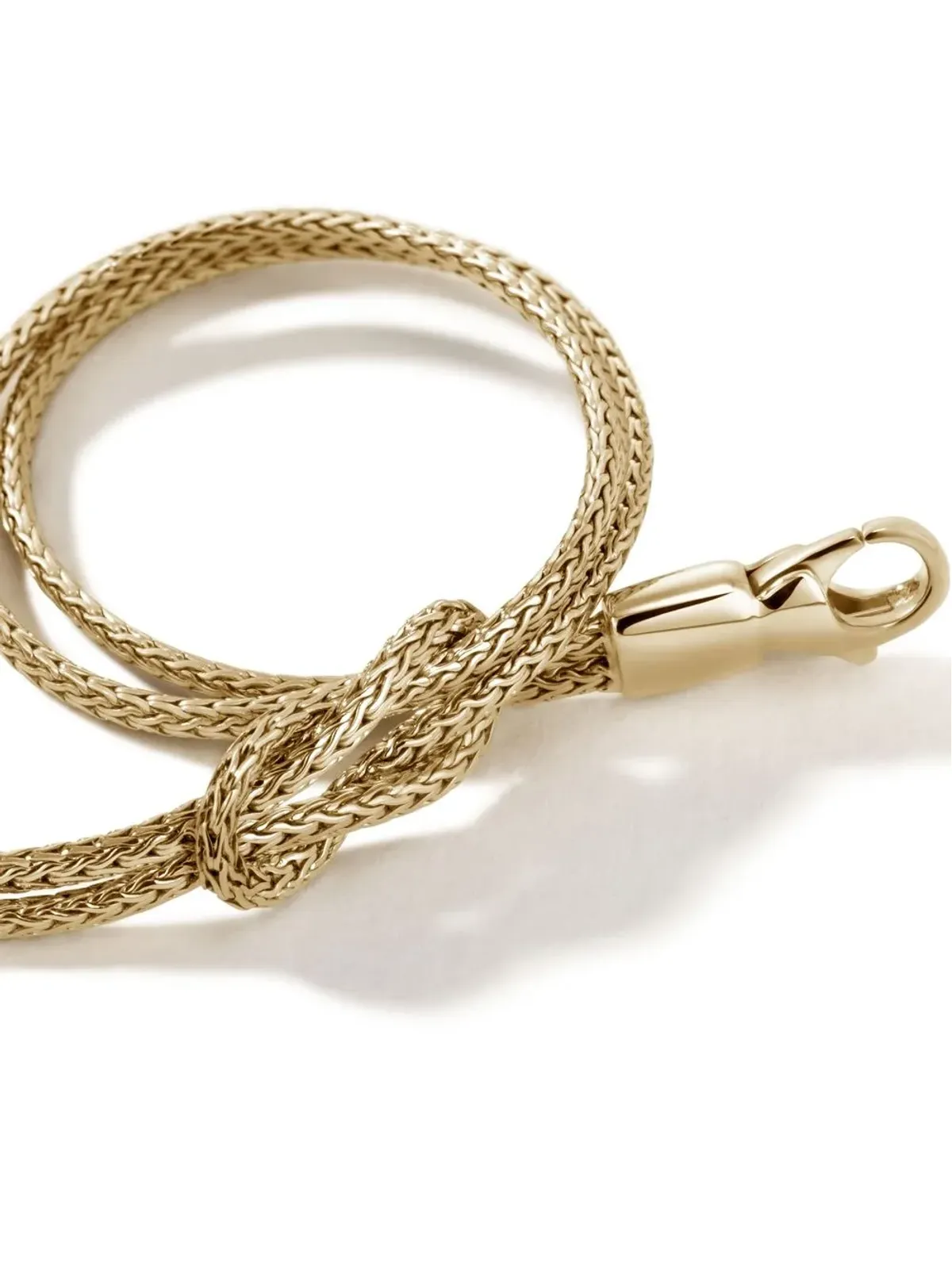 John Hardy 14kt Yellow Gold マナ 1.8mm ダブルロー ブレスレット - 画像5