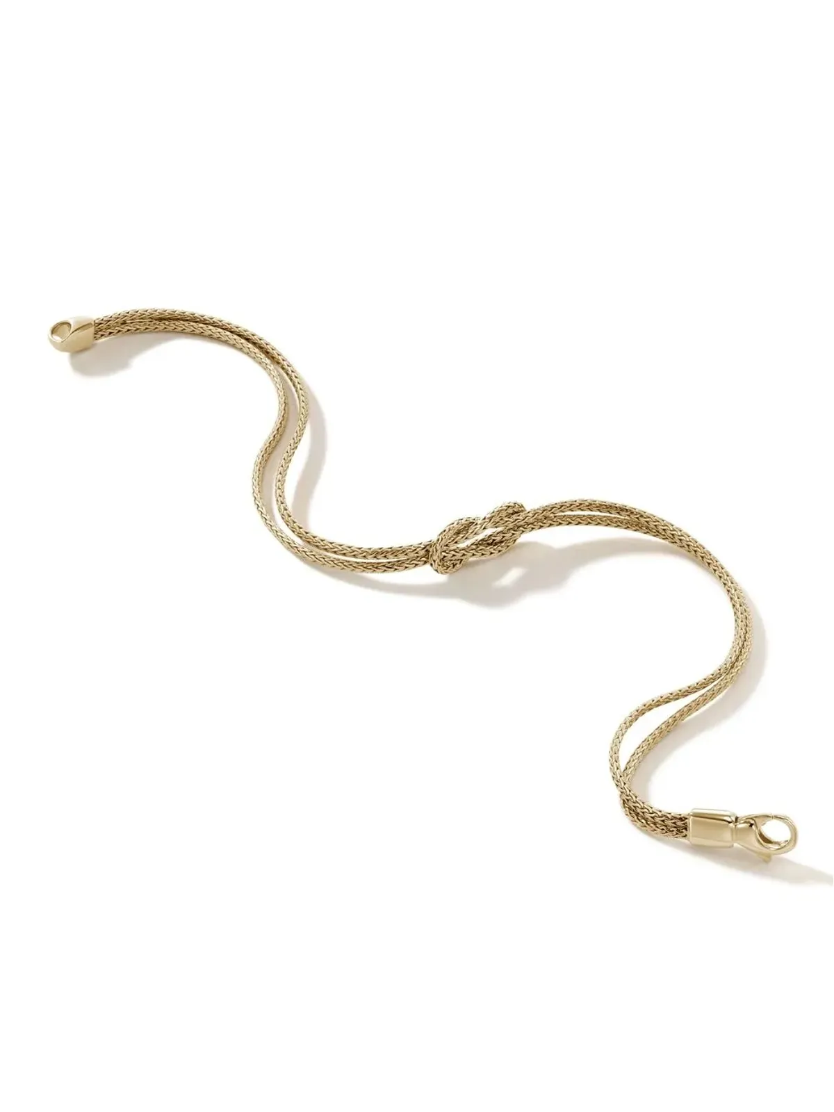 John Hardy 14kt Yellow Gold マナ 1.8mm ダブルロー ブレスレット - 画像4