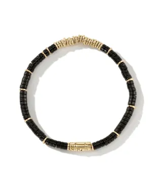 John Hardy 14kt イエローゴールド オニキス ビーズブレスレット - サムネイル3