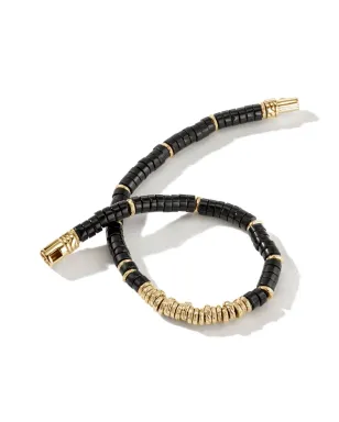 John Hardy 14kt イエローゴールド オニキス ビーズブレスレット - サムネイル4