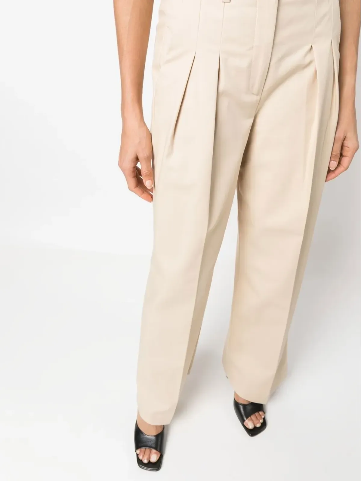 Calvin Klein プリーツ入りワイドレッグパンツ - Neutrals - 画像5
