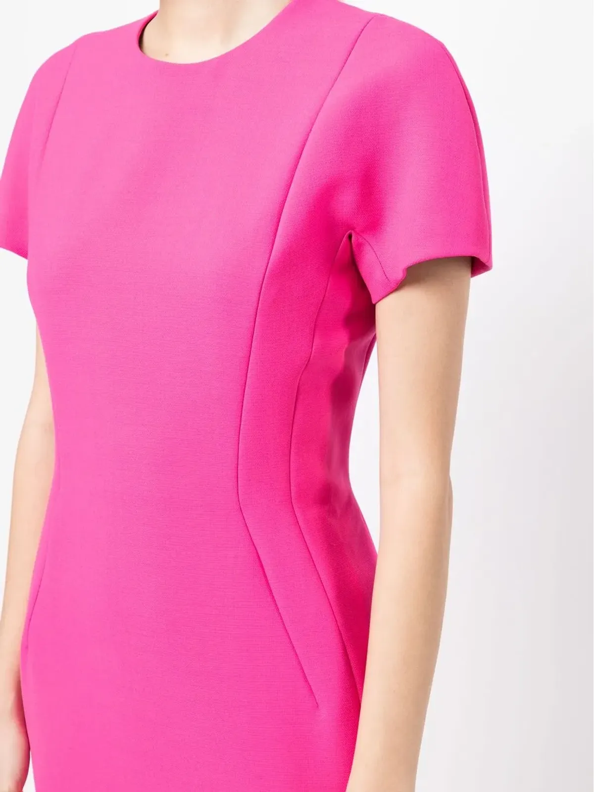 Victoria Beckham ショートスリーブ テーラード ミディドレス - 画像5