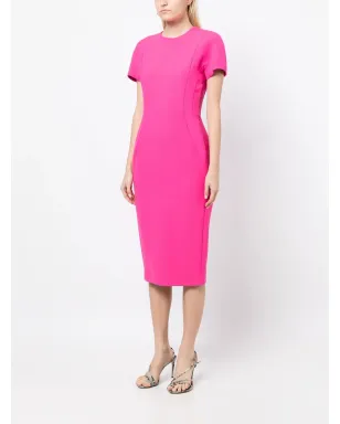 Victoria Beckham ショートスリーブ テーラード ミディドレス - サムネイル3