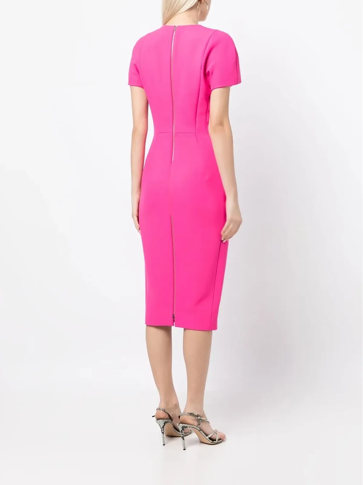 Victoria Beckham ショートスリーブ テーラード ミディドレス - 画像4