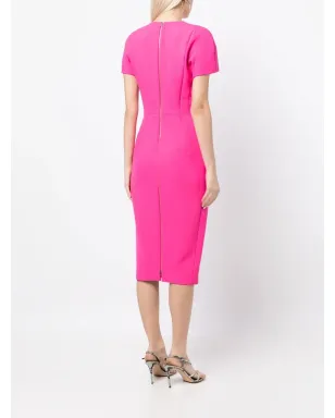 Victoria Beckham ショートスリーブ テーラード ミディドレス - サムネイル4