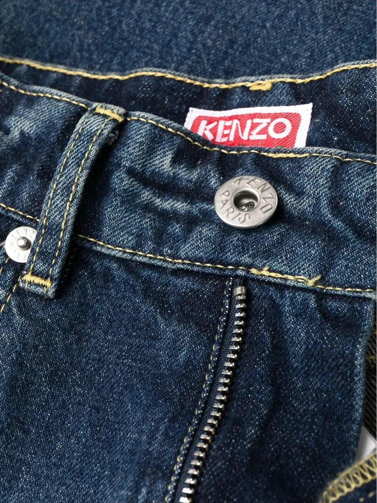 Kenzo デニム ハイウエスト ストレートジーンズ - 画像5