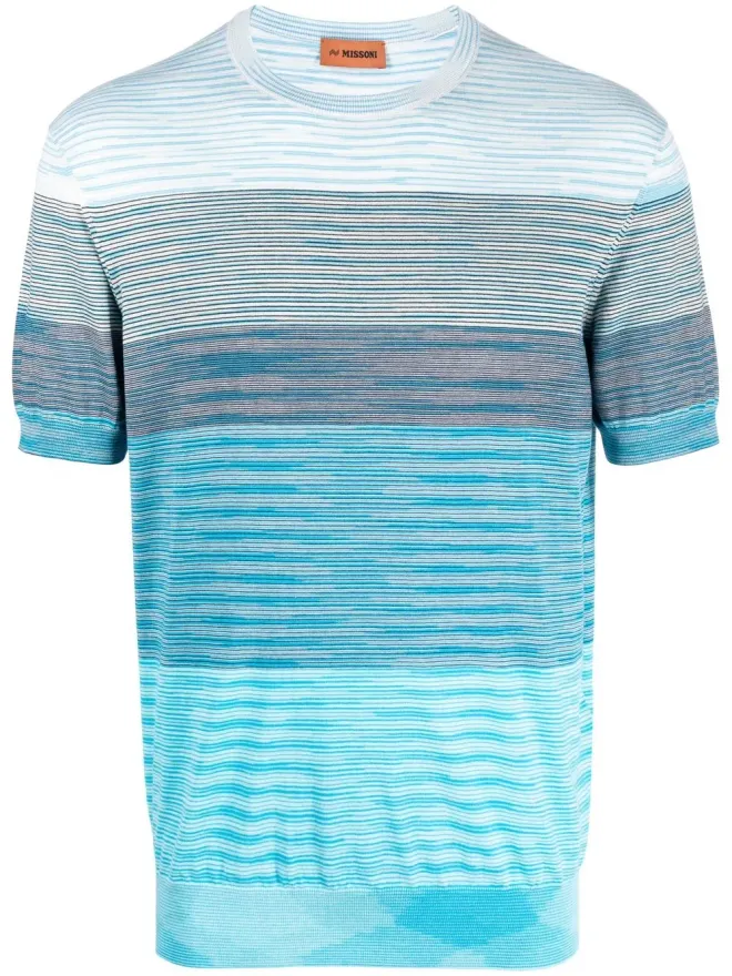 Missoni Missoni ストライプコットンTシャツ - ホワイトの商品画像