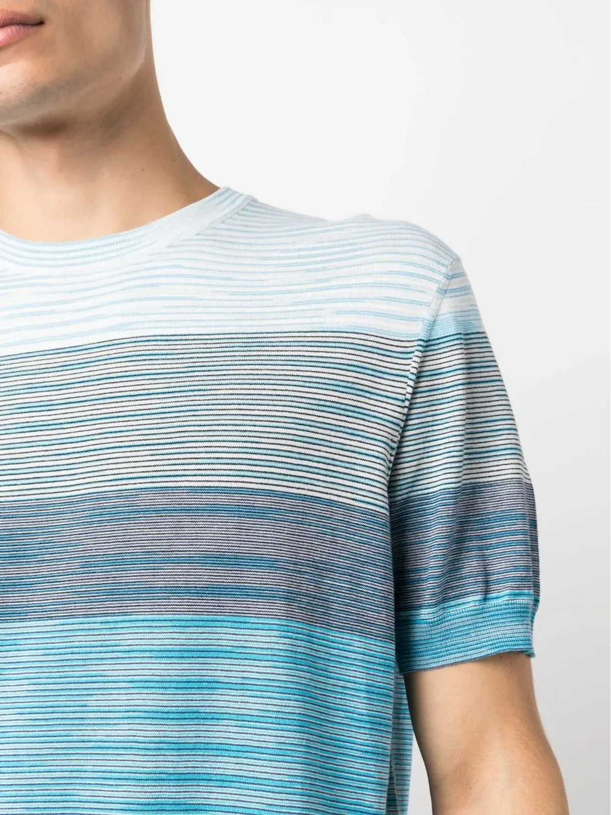 Missoni ストライプコットンTシャツ - ホワイト - 画像5