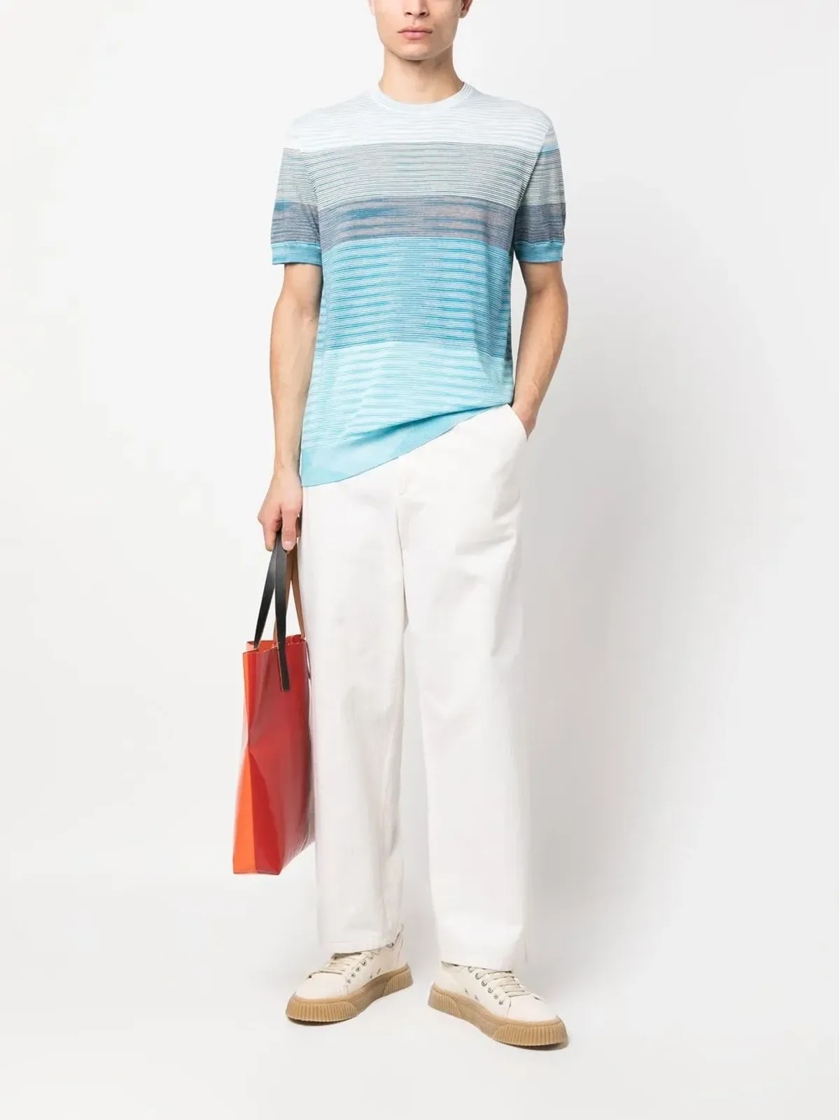 Missoni ストライプコットンTシャツ - ホワイト - 画像2
