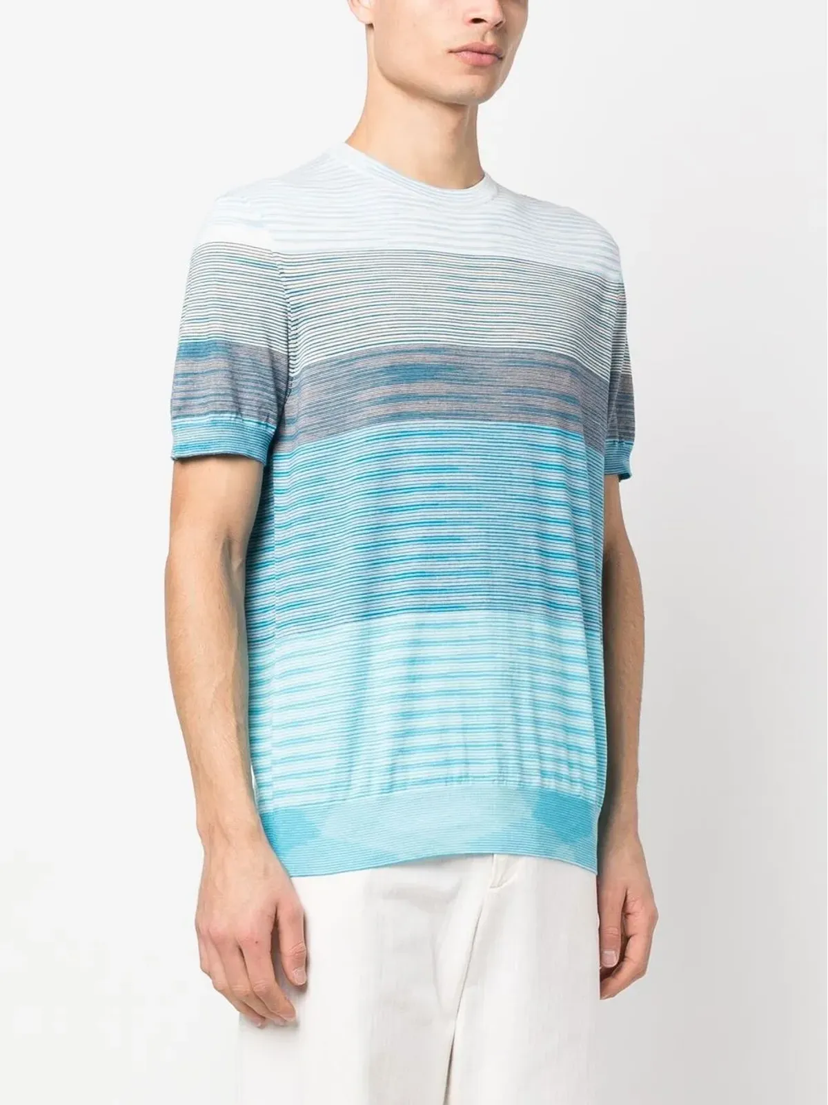 Missoni ストライプコットンTシャツ - ホワイト - 画像3