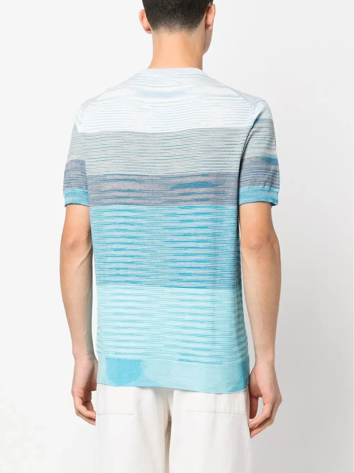 Missoni ストライプコットンTシャツ - ホワイト - 画像4