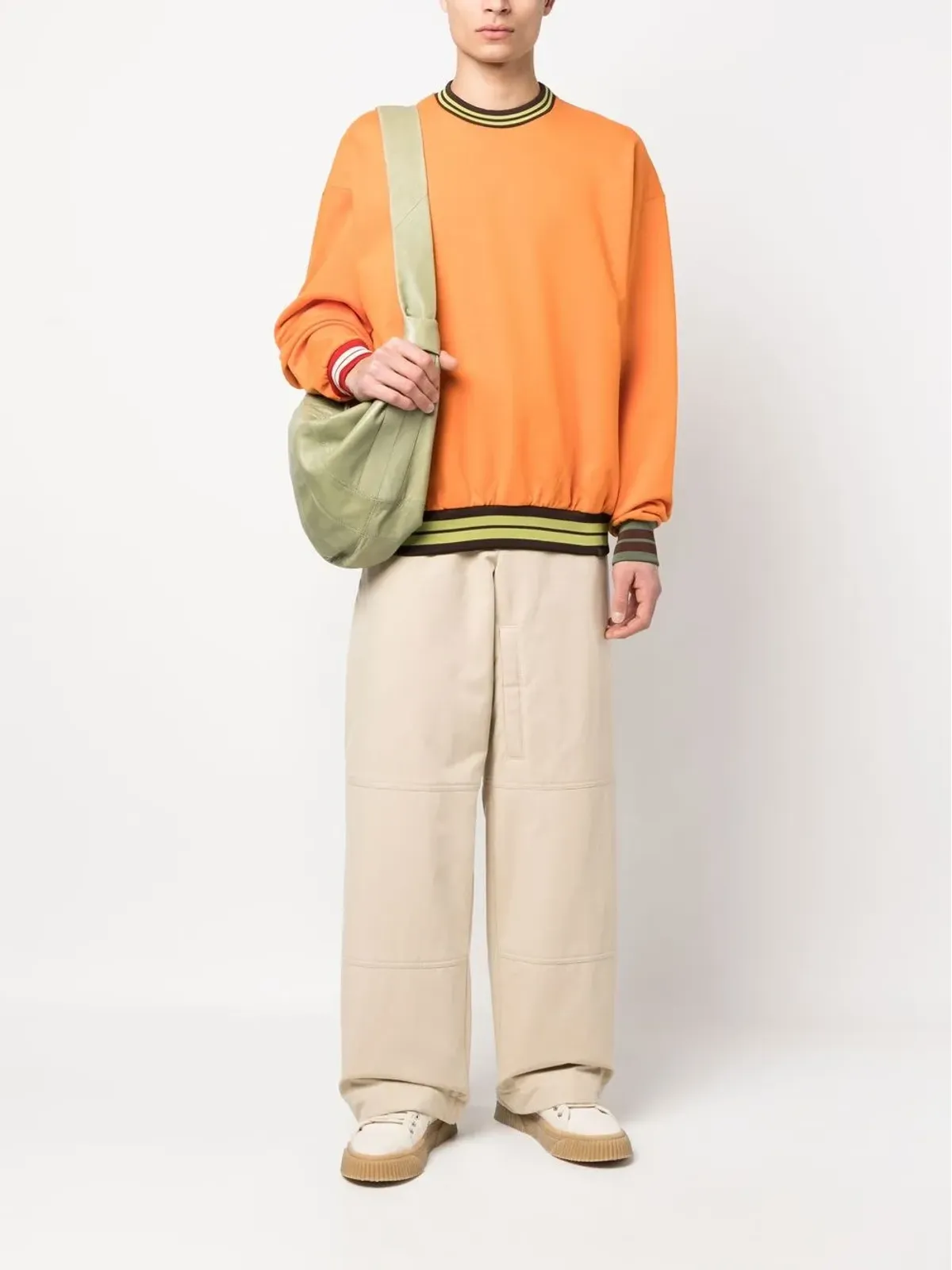 Jacquemus Le Lasso stripe-trim スウェットシャツ - 画像2