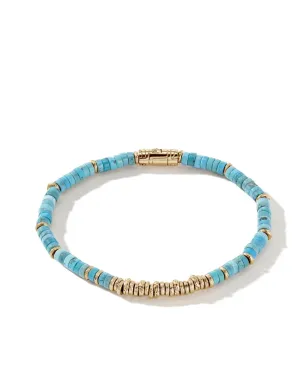 John Hardy 14K イエローゴールド ターコイズ ブレスレット - サムネイル1