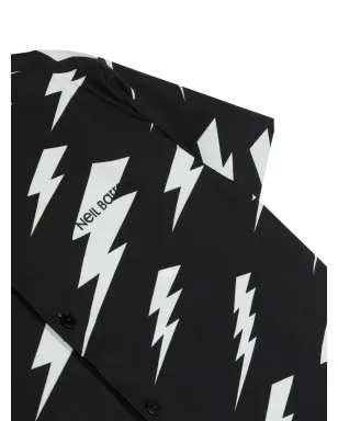 Neil Barrett Kids サンダーボルト柄コットンシャツ - サムネイル3