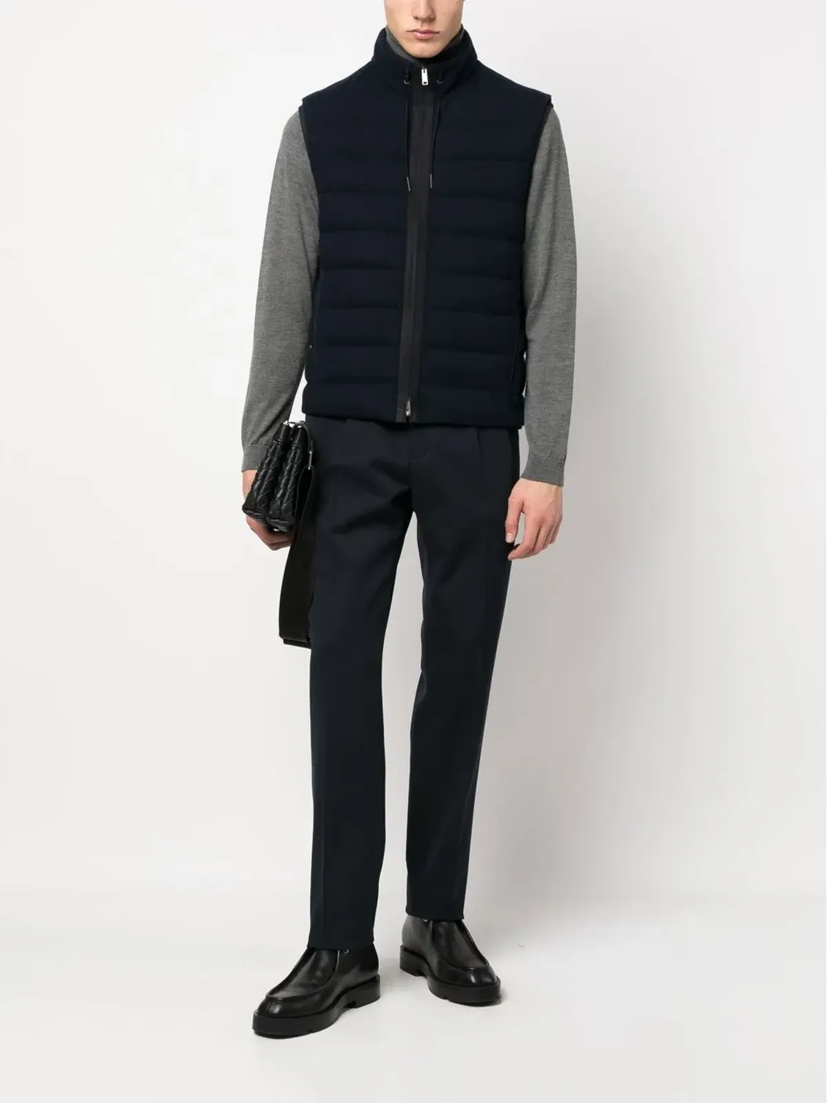 Zegna ストレートレッグ テーラードパンツ（ブルー） - 画像2