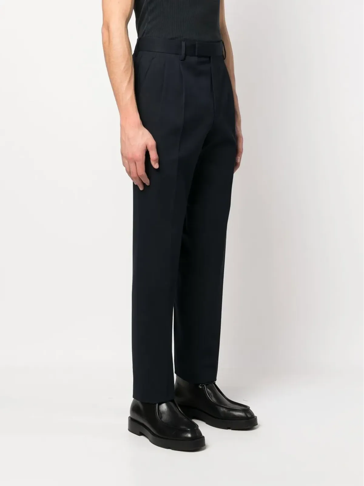Zegna ストレートレッグ テーラードパンツ（ブルー） - 画像3