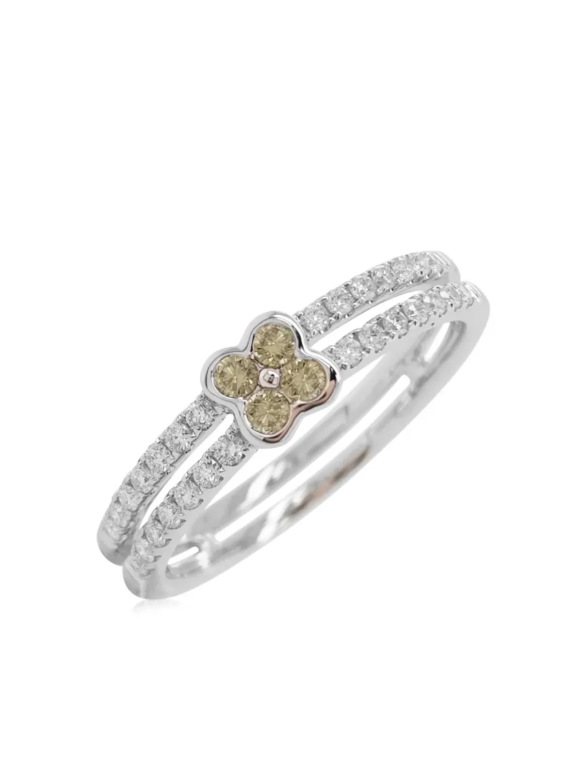 HYT Jewelry クローブ型ダイヤモンド装飾リング - 画像3