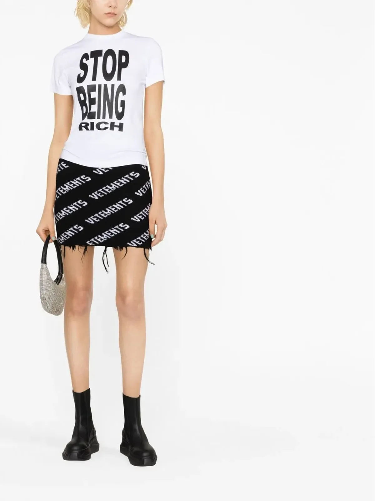 VETEMENTS スローガンプリントTシャツ - 画像2