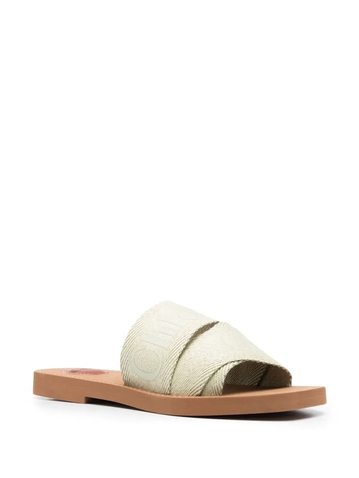 Chloé ロゴプリント オープントゥ サンダル - 画像2